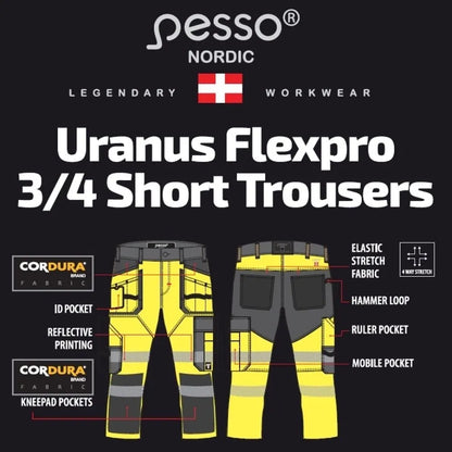 pantacourt-de-travail-pesso-nordic-cordura-uranus-haute-visibilité