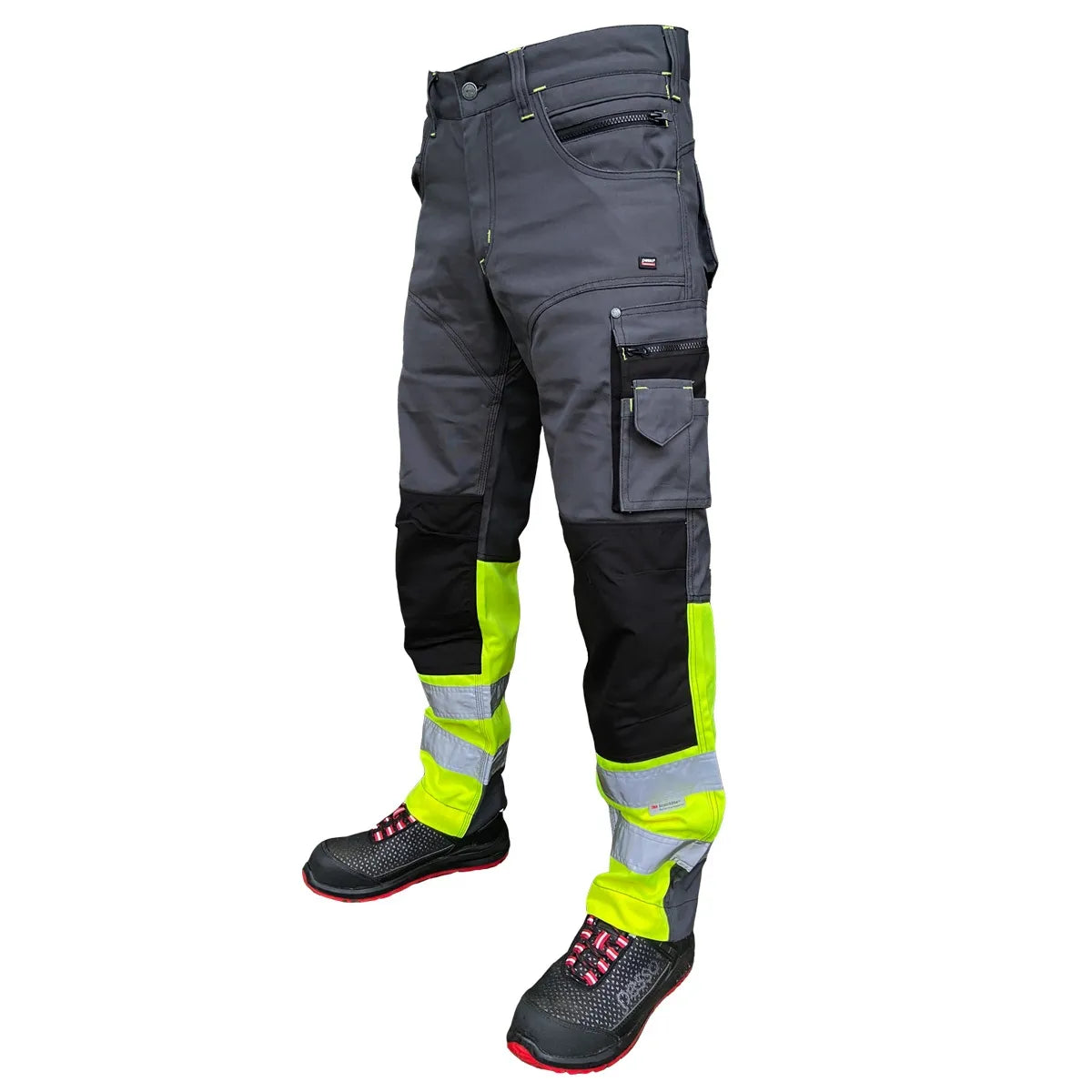 Pantalon De Travail Réfléchissant Haute Visibilité – Coupe-Vent, Imperméable, Tissu 65% Coton