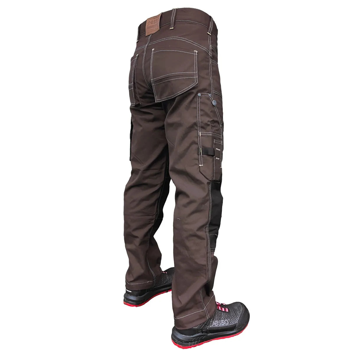 pantalon-de-travail-twill-CVC-marron-pesso-nordic-KDRD