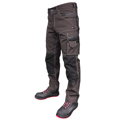 pantalon-de-travail-twill-CVC-marron-pesso-nordic-KDRD