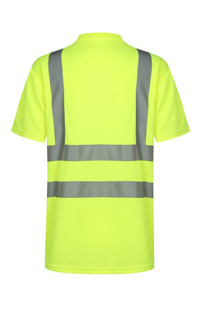 T-SHIRT HAUTE VISIBILITÉ PESSO, JAUNE HVM