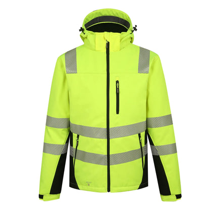 VESTE DE TRAVAIL SOFTSHELL HAUTE VISIBILITÉ MEMBRANE TPU CALGARY