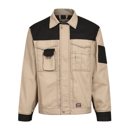 VESTE DE TRAVAIL PESSO DSBZ, SERGÉ CVC, BEIGE