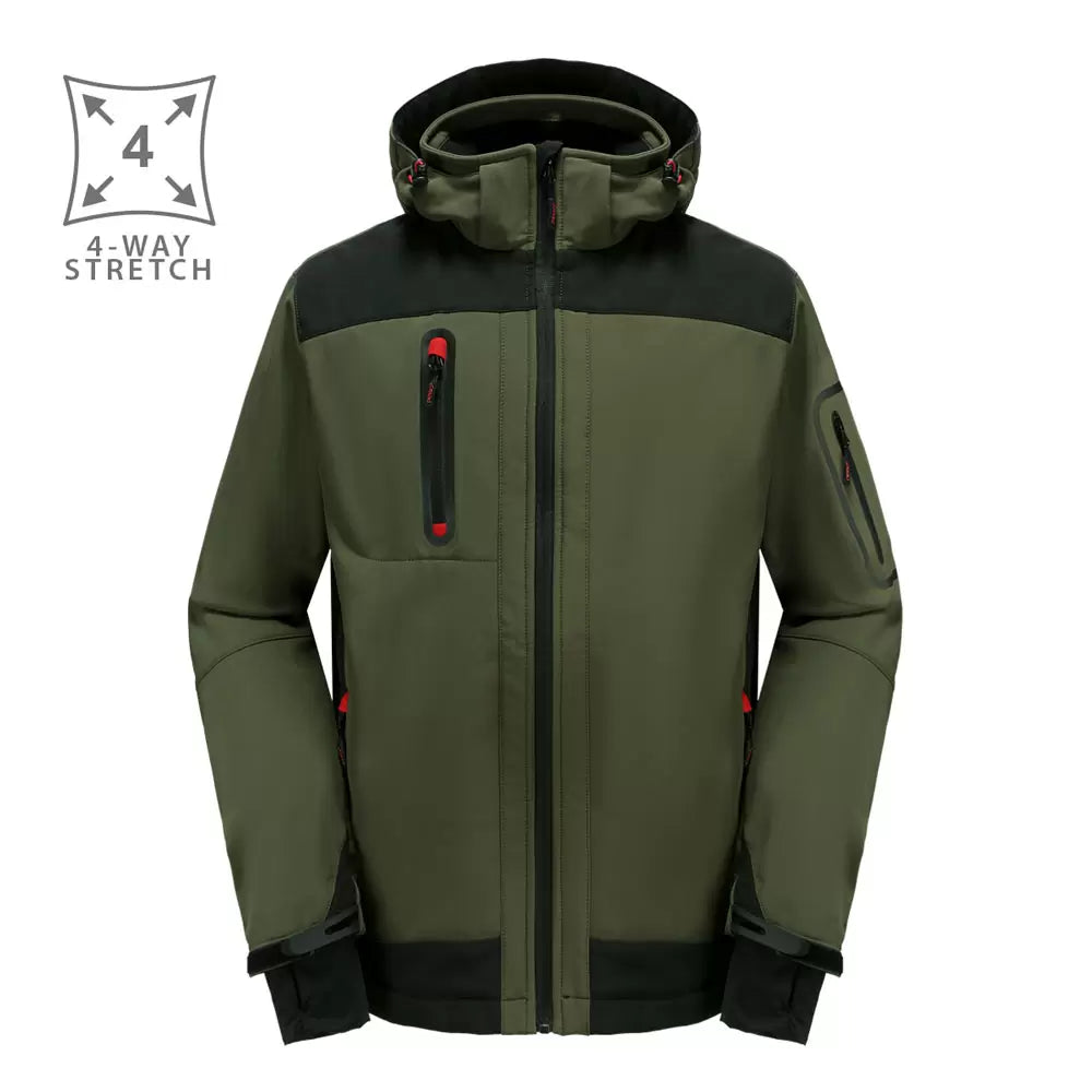 VESTE SOFTSHELL DE TRAVAIL ACROPOLIS PESSO VERT