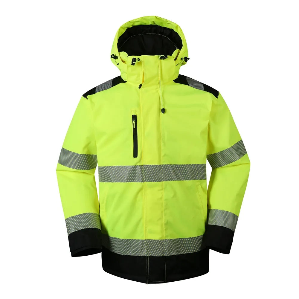 VESTE D'HIVER HAUTE VISIBILITÉ IMPERMEABLE RIPSTOP JAUNE ARIZONA