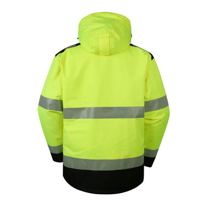 VESTE D'HIVER HAUTE VISIBILITÉ IMPERMEABLE RIPSTOP JAUNE ARIZONA