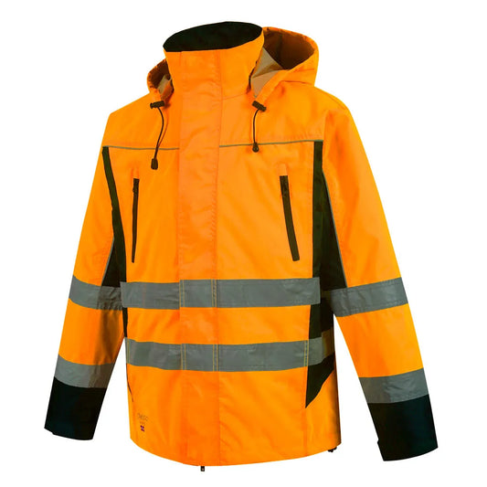 VESTE DE TRAVAIL IMPERMEABLE HAUTE VISIBILITÉ ORANGE DENVER_G