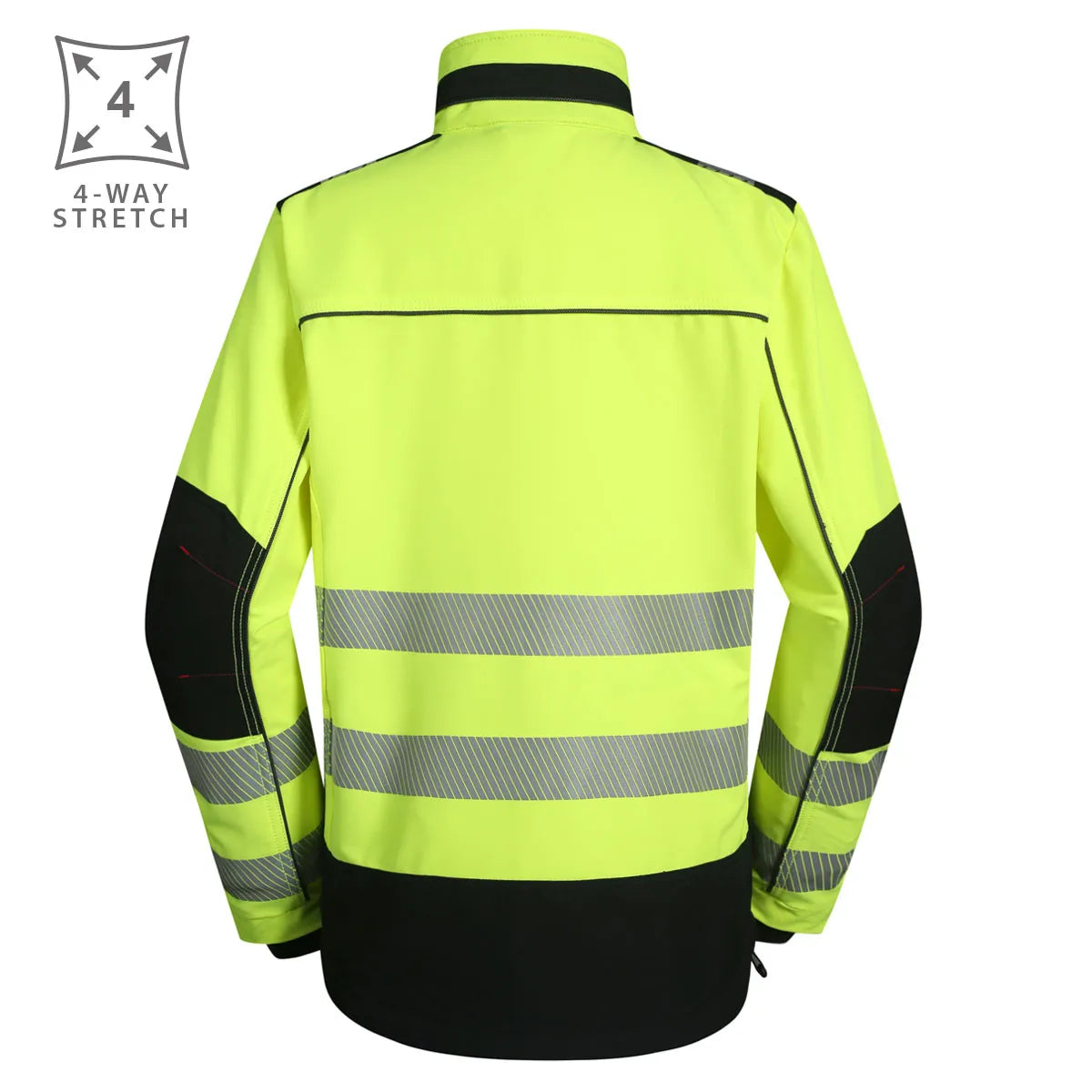 VESTE DE TRAVAIL HAUTE VISIBILITÉ STRETCH EN ISO 20471, JAUNE DS125G