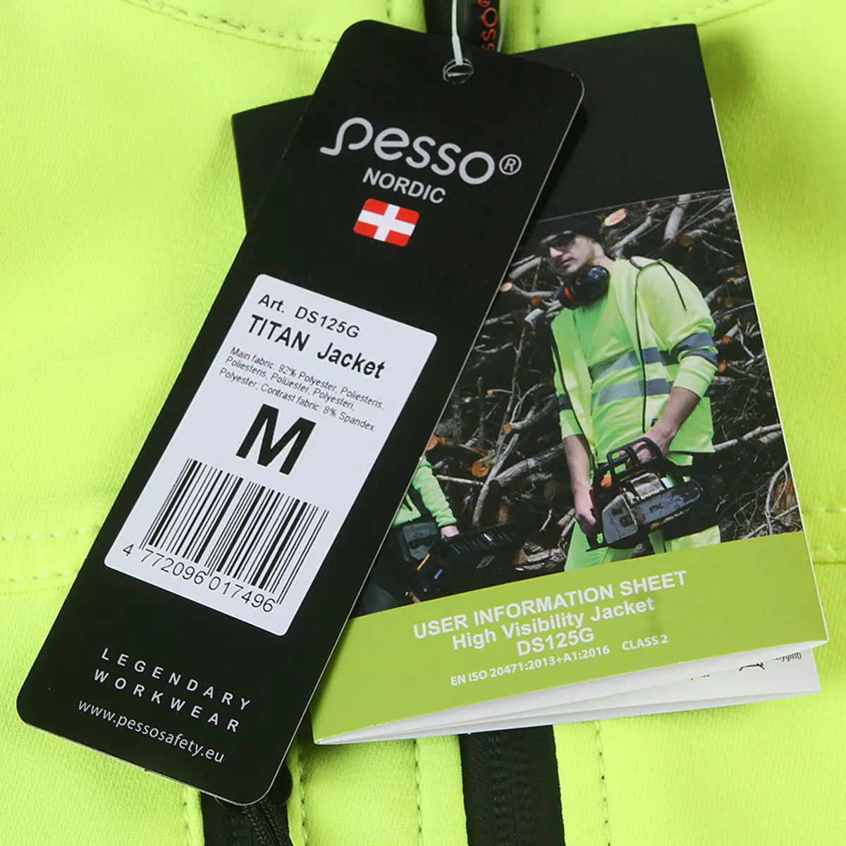 VESTE DE TRAVAIL HAUTE VISIBILITÉ STRETCH EN ISO 20471, JAUNE DS125G