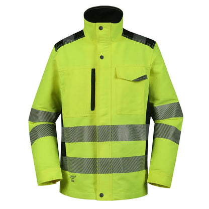 VESTE DE TRAVAIL HAUTE VISIBILITÉ, JAUNE DS135G