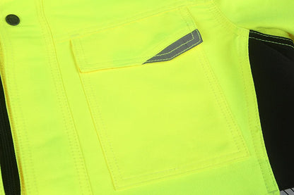 VESTE DE TRAVAIL HAUTE VISIBILITÉ, JAUNE DS135G