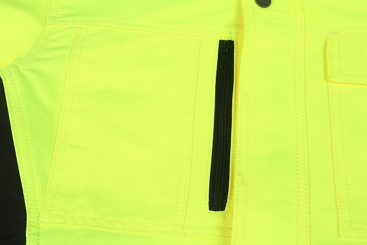 VESTE DE TRAVAIL HAUTE VISIBILITÉ, JAUNE DS135G