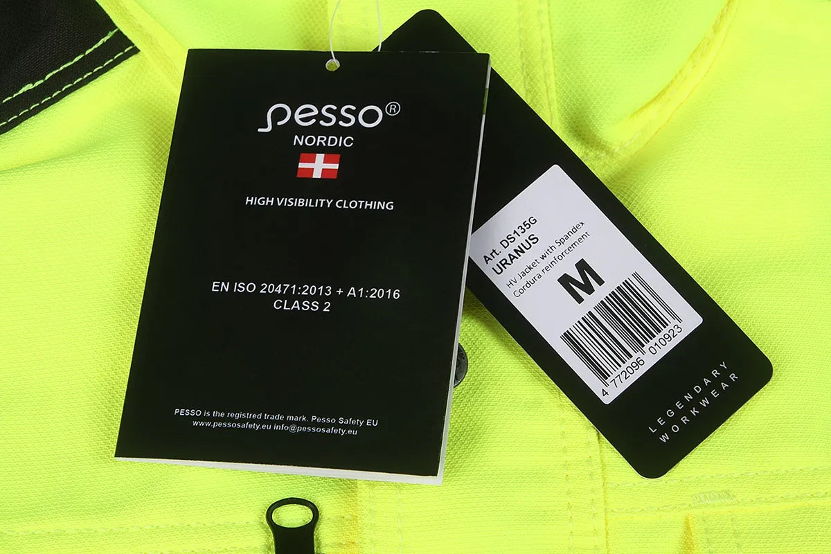 VESTE DE TRAVAIL HAUTE VISIBILITÉ, JAUNE DS135G