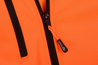 VESTE SOFTSHELL HAUTE VISIBILITÉ MEMBRANE TPU, ORANGE PALERMO