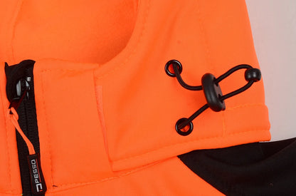 VESTE SOFTSHELL HAUTE VISIBILITÉ MEMBRANE TPU, ORANGE PALERMO