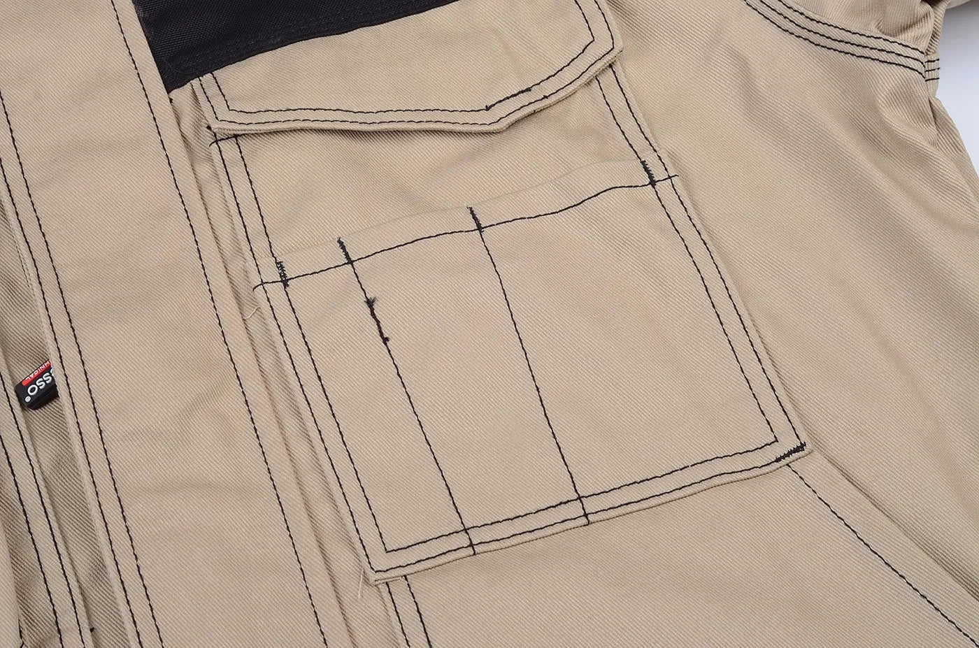 VESTE DE TRAVAIL PESSO DSBZ, SERGÉ CVC, BEIGE