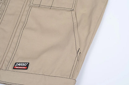 VESTE DE TRAVAIL PESSO DSBZ, SERGÉ CVC, BEIGE