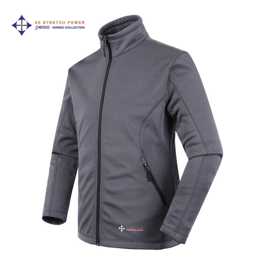 VESTE POLAIRE ZIPPÉE STRETCH 4-WAY PESSO 725, GRIS