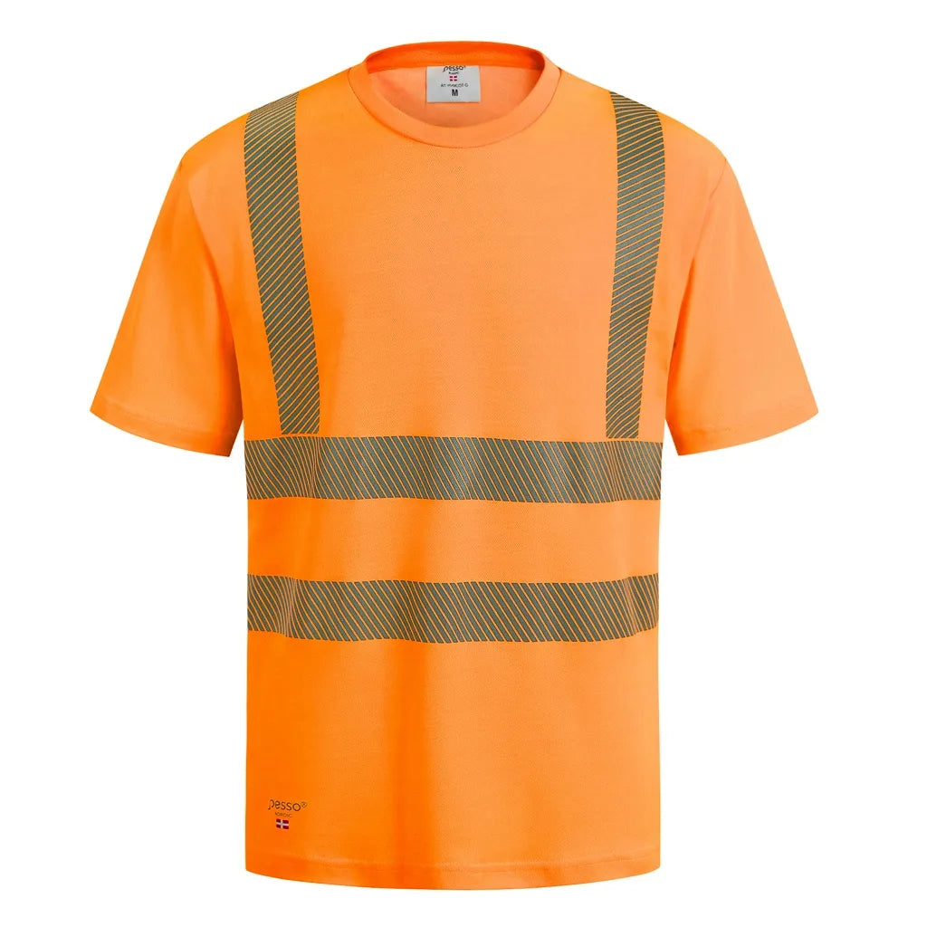 T-SHIRT HAUTE VISIBILITÉ PESSO, ORANGE HVMCOT