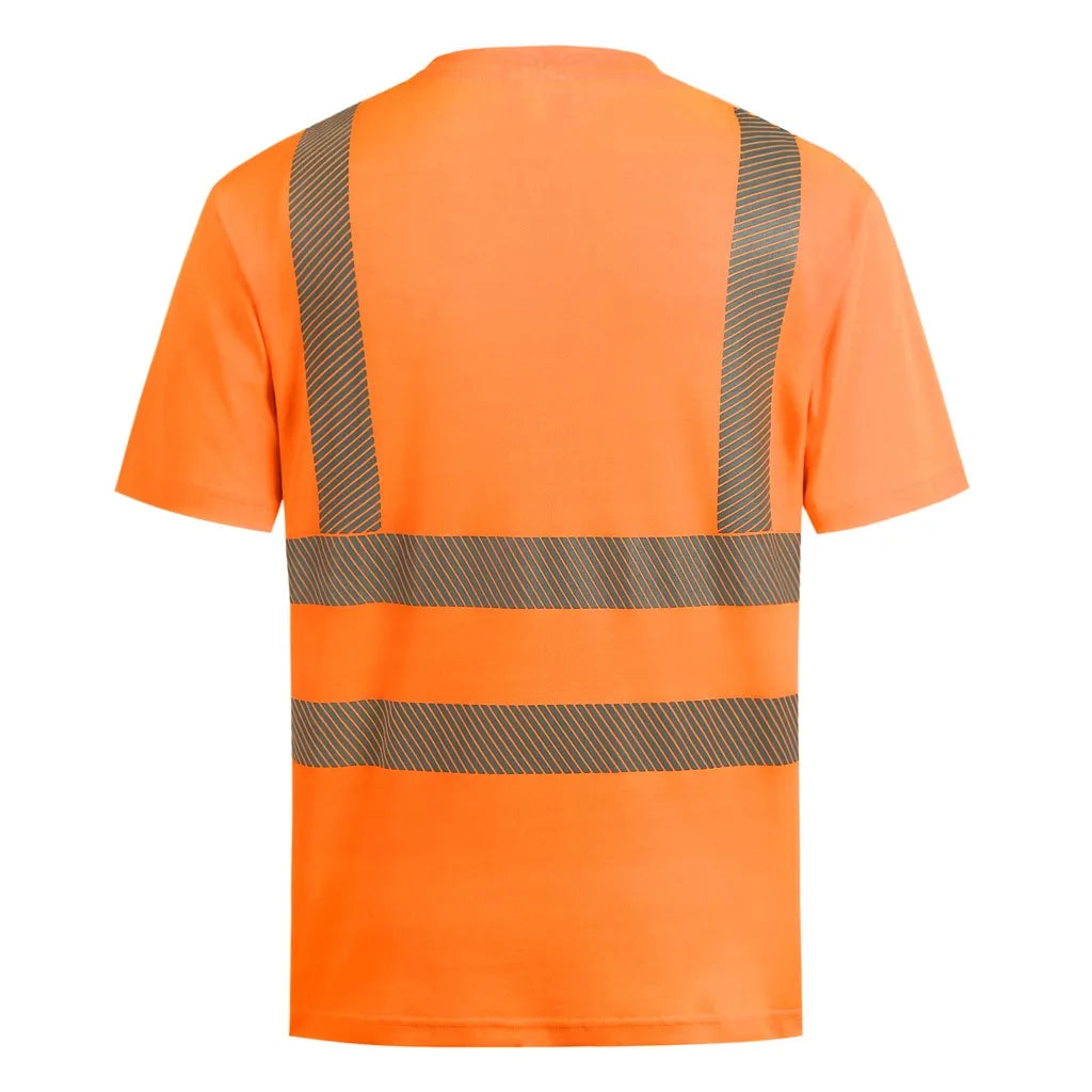 T-SHIRT HAUTE VISIBILITÉ PESSO, ORANGE HVMCOT