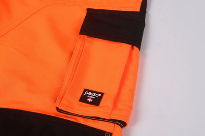 PANTALON DE TRAVAIL HAUTE VISIBILITÉ CORDURA EN20471, ORANGE DP135O