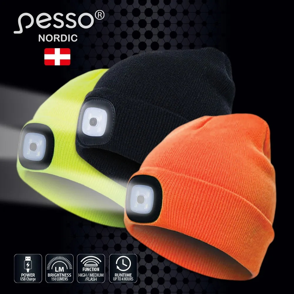 BONNET HIVER AVEC LED RECHARGEABLE 150 LUMENS KLED