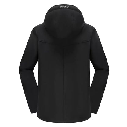 VESTE SOFTSHELL RIPSTOP NOIR LEO