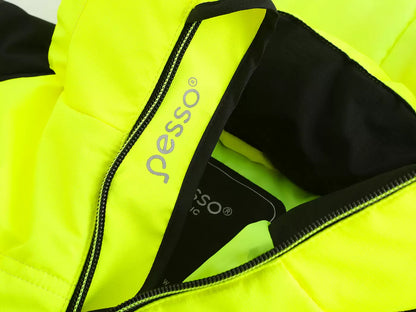 VESTE D'HIVER HAUTE-VISIBILITÉ RIPSTOP JAUNE LYRA