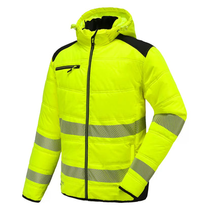 VESTE D'HIVER HAUTE-VISIBILITÉ RIPSTOP JAUNE LYRA