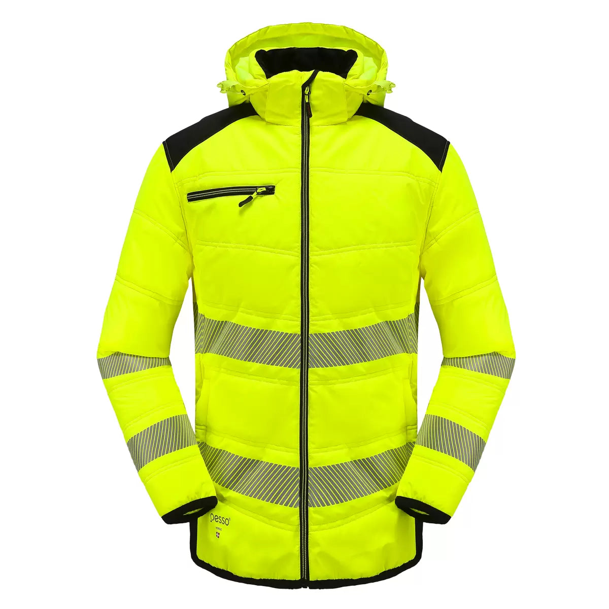 VESTE D'HIVER HAUTE-VISIBILITÉ RIPSTOP JAUNE LYRA