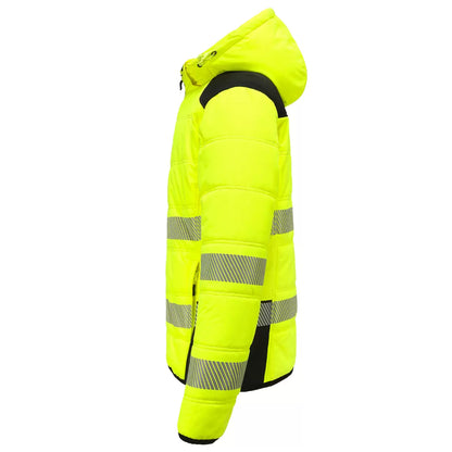 VESTE D'HIVER HAUTE-VISIBILITÉ RIPSTOP JAUNE LYRA