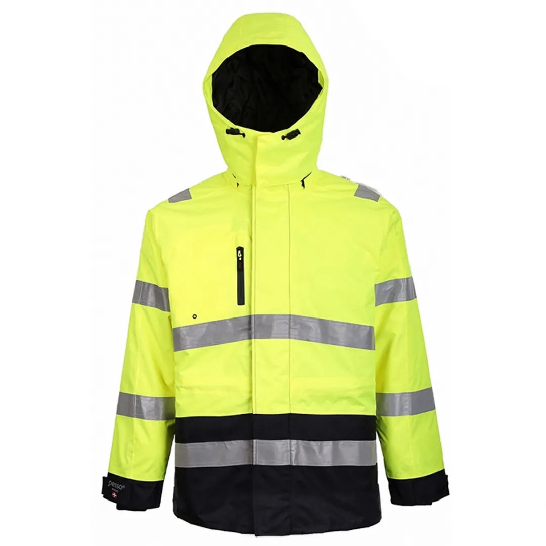 VESTE DE TRAVAIL IMPERMÉABLE PESSO HAUTE VISIBILITÉ JAUNE MONTREAL