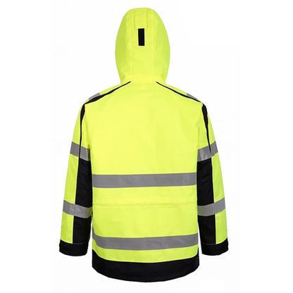 VESTE DE TRAVAIL IMPERMÉABLE PESSO HAUTE VISIBILITÉ JAUNE MONTREAL