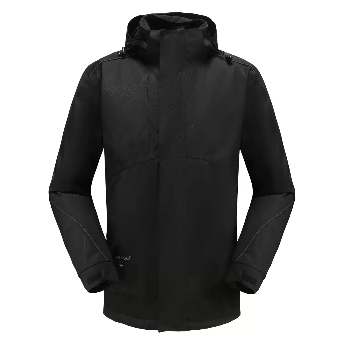 VESTE D'HIVER IMPERMÉABLE MEMBRANE TPU NOIR PEGASUS