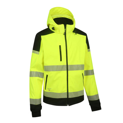 VESTE SOFTSHELL HAUTE VISIBILITÉ EN ISO 20471, JAUNE PALERMO_G