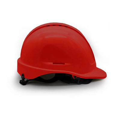 CASQUE DE CHANTIER EN POLYPROPYLÈNE HAUTE DENSITÉ EN397 ROUGE SALNR