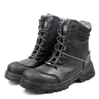 BOTTES DE SÉCURITÉ HIVER EN CUIR DOUBLEES LAINE S3 SRC POLARIS