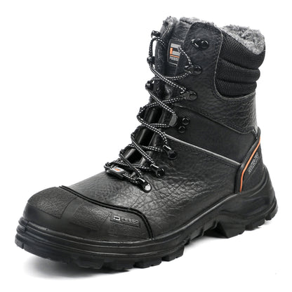 BOTTES DE SÉCURITÉ HIVER EN CUIR DOUBLEES LAINE S3 SRC POLARIS