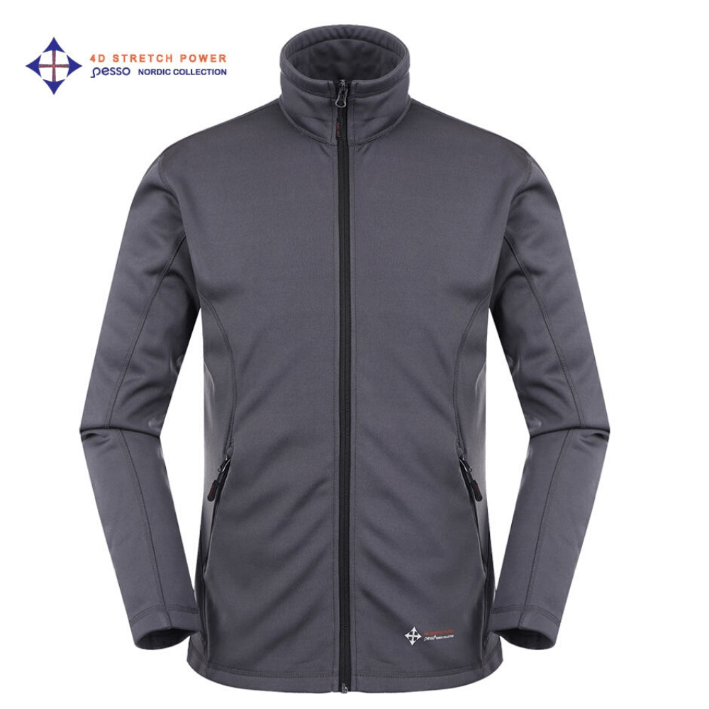 VESTE POLAIRE ZIPPÉE STRETCH 4-WAY PESSO 725, GRIS