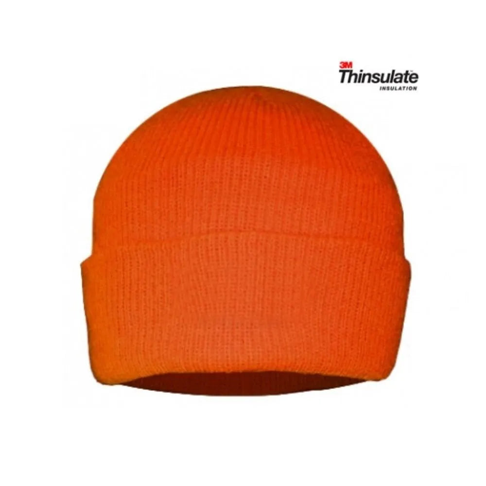 BONNET HAUTE VISIBILITE HIVER THINSULATE 3M ORANGE KPT