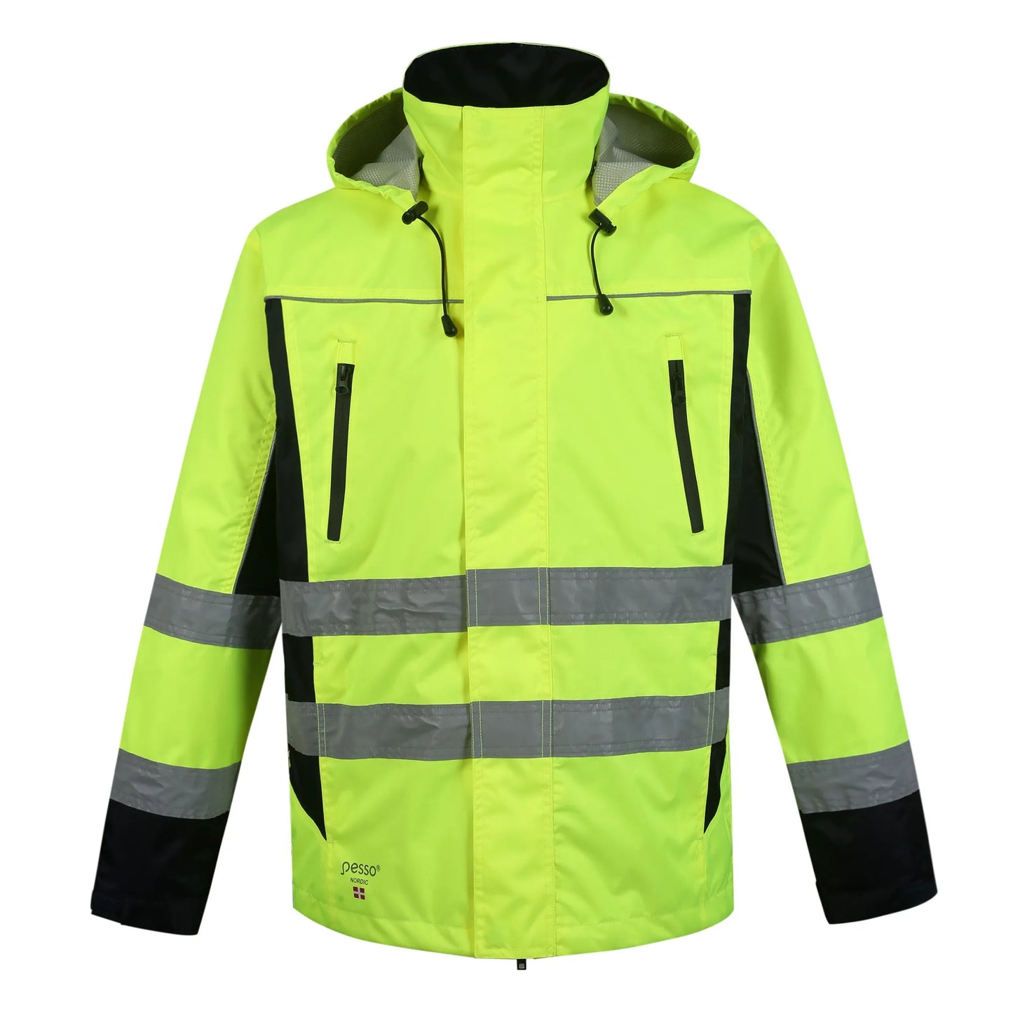 VESTE IMPERMEABLE HAUTE VISIBILITÉ JAUNE DENVER