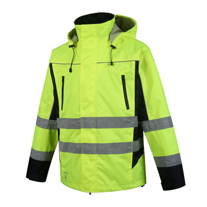 VESTE IMPERMEABLE HAUTE VISIBILITÉ JAUNE DENVER