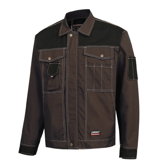 VESTE DE TRAVAIL SERGÉ CVC MARRON DSRD