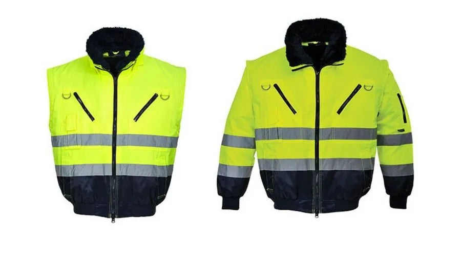 BLOUSON HIVER HAUTE VISIBILITÉ EN 20471 SNVGMP